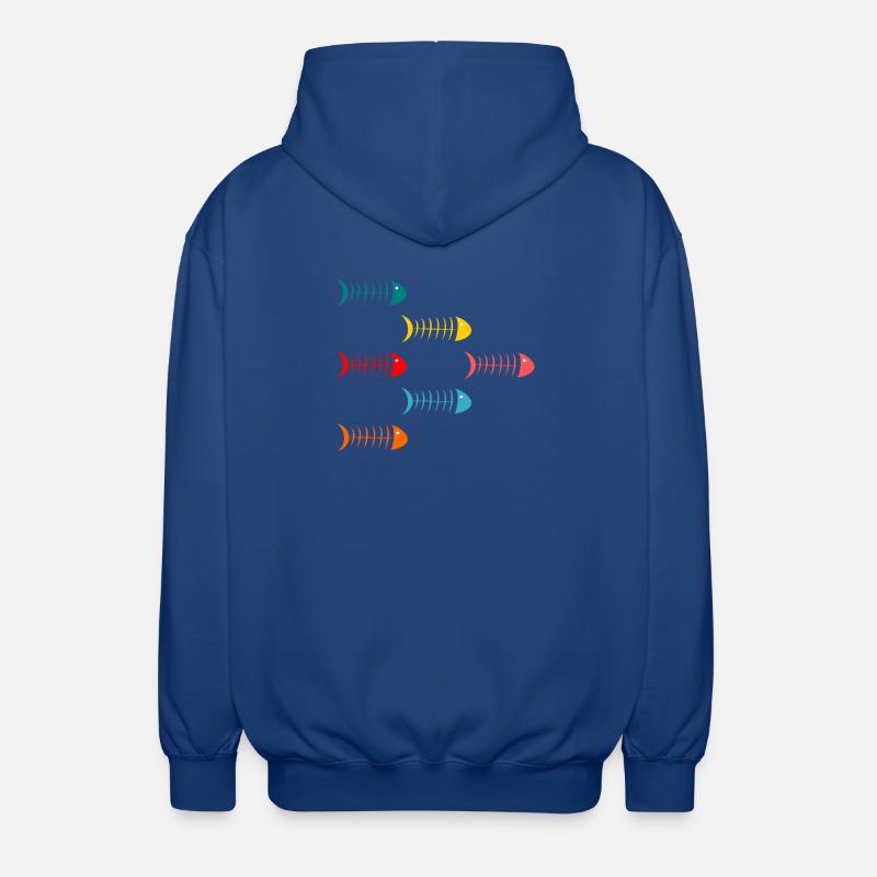 Sardinen - Unisex Kapuzenjacke - Royalblau