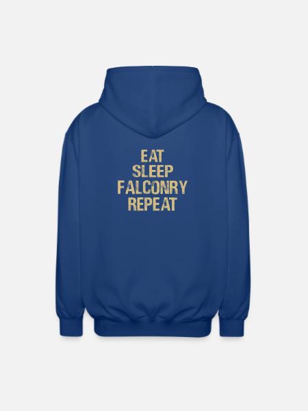 Falknerei Falkner Falknerin Beizjagd Greifvogel - Unisex Kapuzenjacke - Royalblau