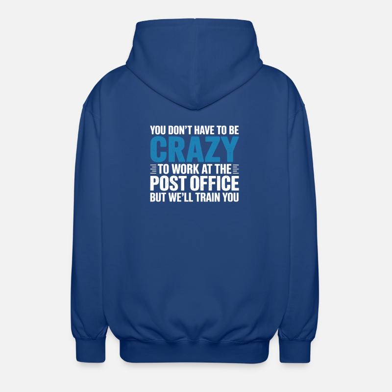 Lustiger Postbote Postpostangestellter - Unisex Kapuzenjacke - Royalblau