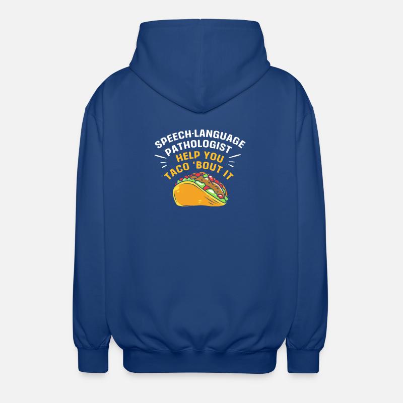SLP Speech Therapist Speech Pathologist - Unisex Hooded Jacket - royal blue