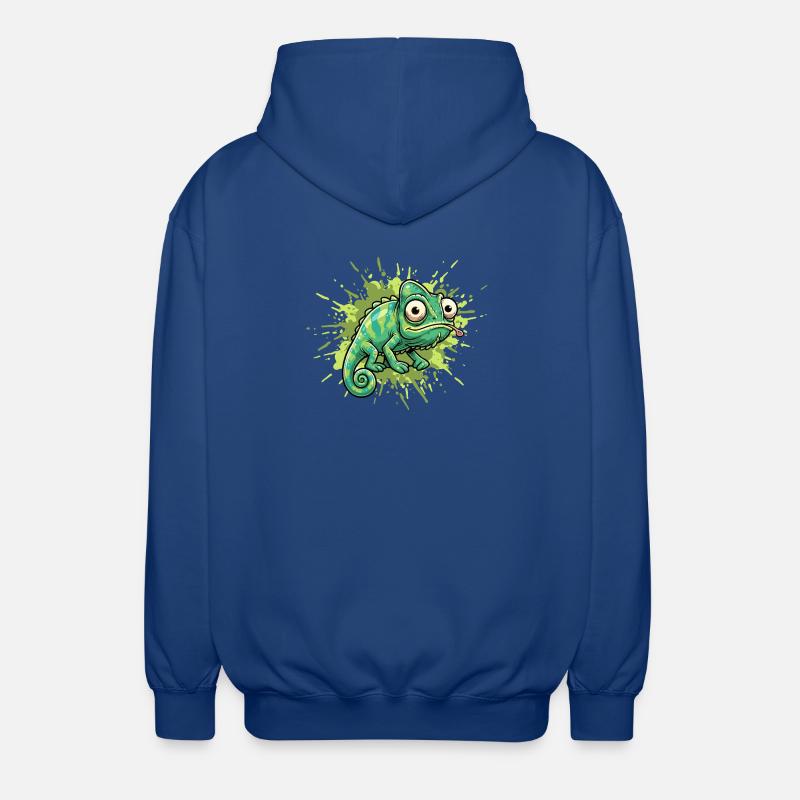 Éclaboussure de graffiti caméléon - Veste à capuche unisexe - bleu royal