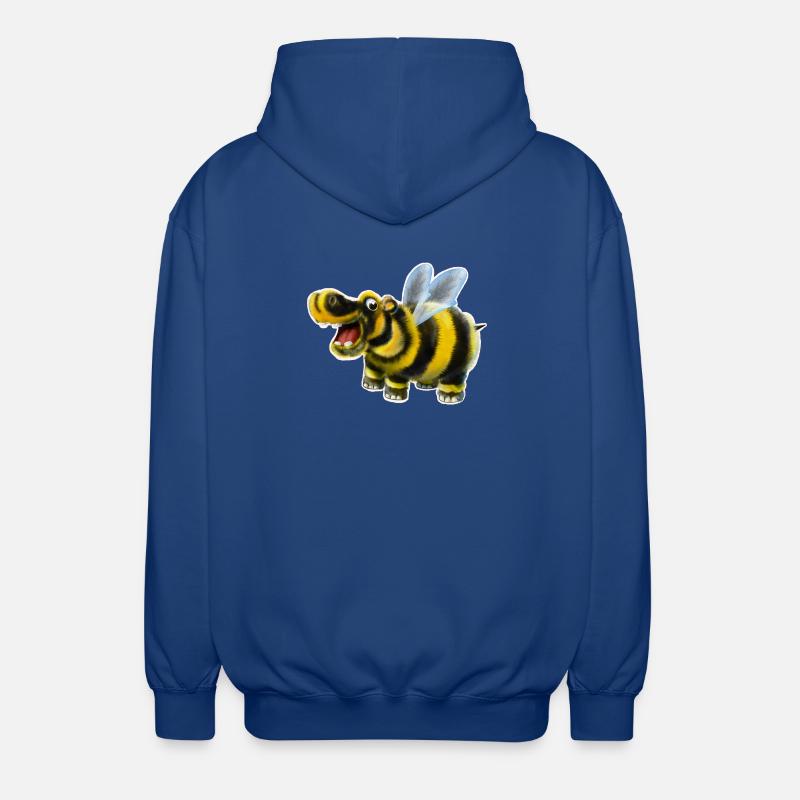 Das Hummel-Nilpferd - Unisex Kapuzenjacke - Royalblau
