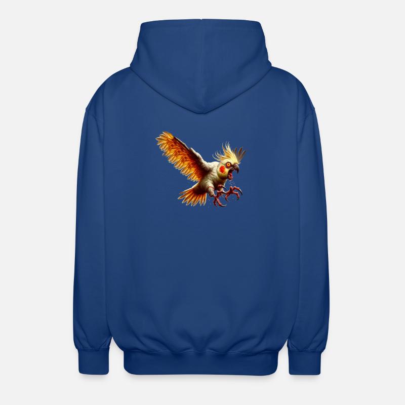 Oiseau maléfique - Calopsitte (14) - Veste à capuche unisexe - bleu royal