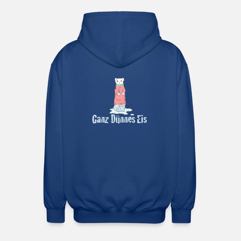 Ganz Dünnes Eis Deutscher Humor - Unisex Hooded Jacket - royal blue