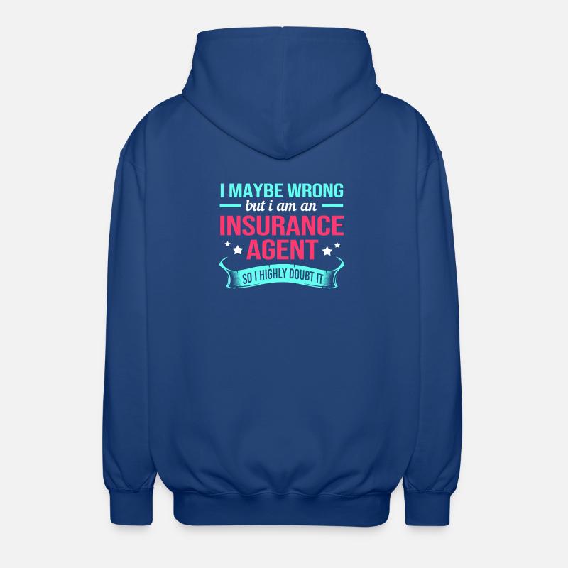Versicherung Versicherungsagent Vermögen - Unisex Kapuzenjacke - Royalblau