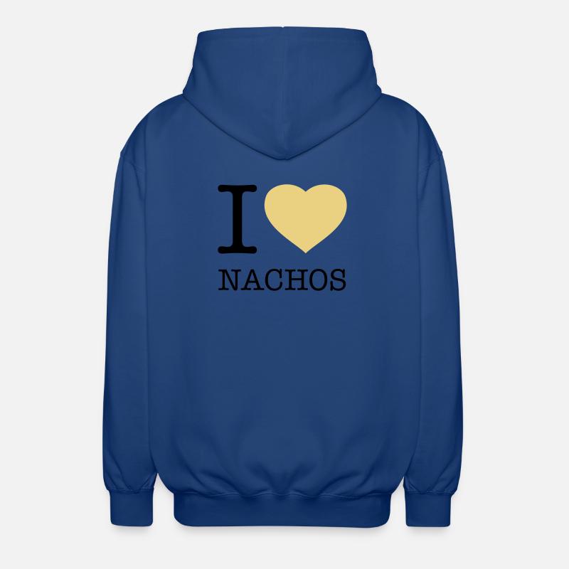 I LOVE NACHOS - Unisex Kapuzenjacke - Royalblau