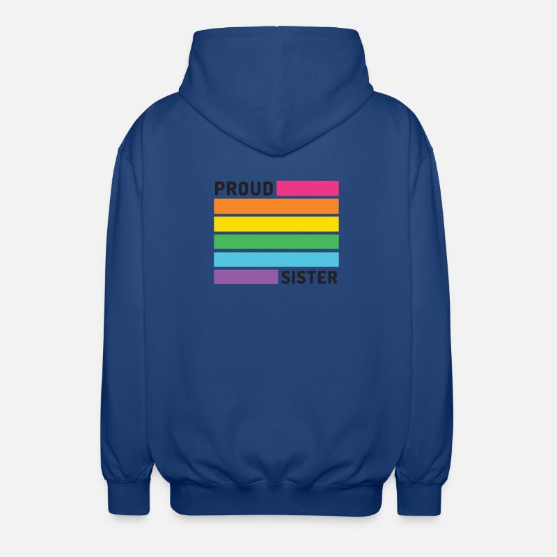 Pride Month LGBT - Stolze Schwester - Unisex Kapuzenjacke - Royalblau