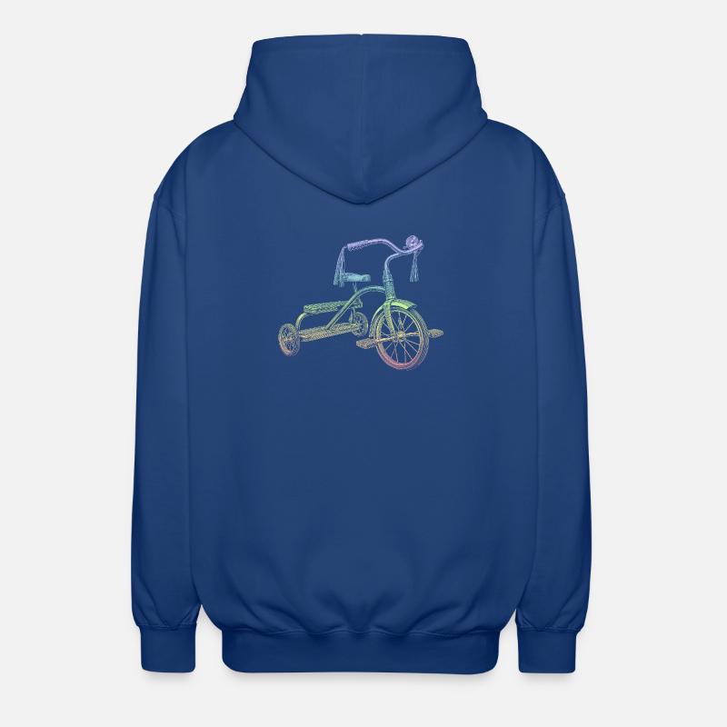Dreirad - Unisex Kapuzenjacke - Royalblau