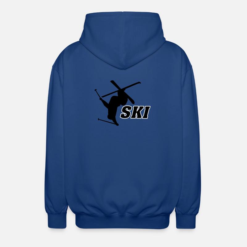 Ski - Veste à capuche unisexe - bleu royal