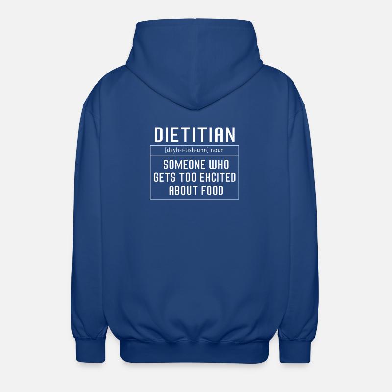 Diät Diätassistent Definition - Unisex Kapuzenjacke - Royalblau