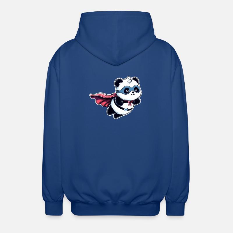 Panda Ours Héros Super-héros Teddy - Veste à capuche unisexe - bleu royal