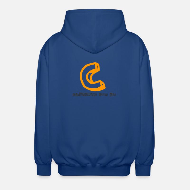 Christopher kann das Abstrakter Kaugummi-Print - Unisex Kapuzenjacke - Royalblau