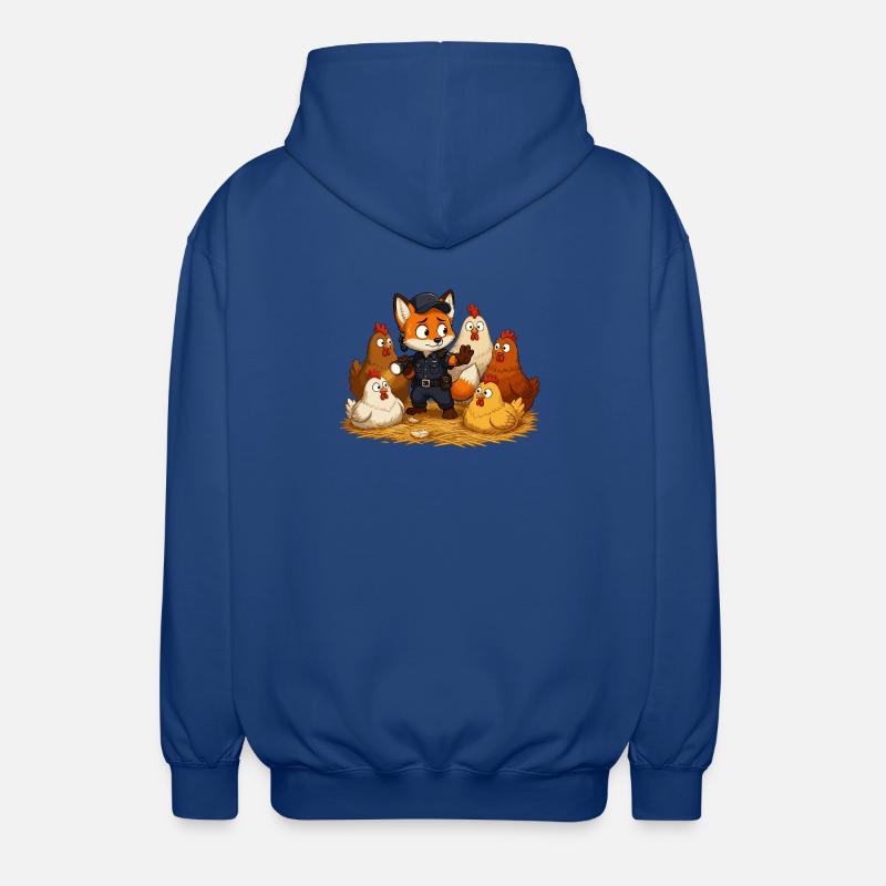 Fuchs Sicherheitsheld Hof - Unisex Kapuzenjacke - Royalblau