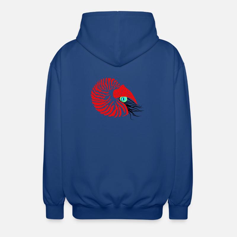 Perlboot, Ammonit, Kopffüßer, Nautilus - Unisex Kapuzenjacke - Royalblau