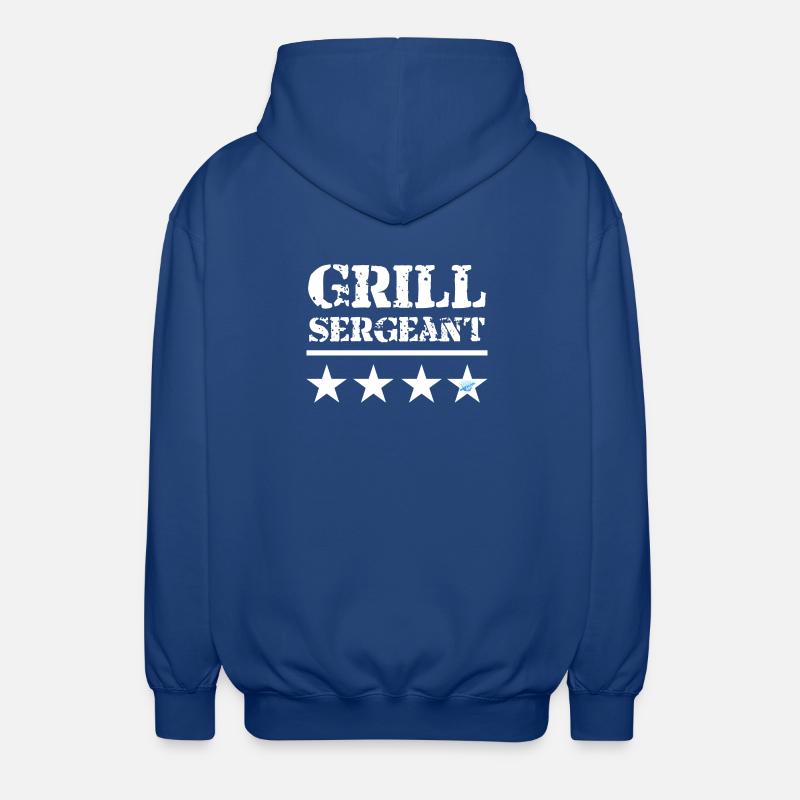 Grill Sergeant - BBQ King - Unisex Kapuzenjacke - Royalblau