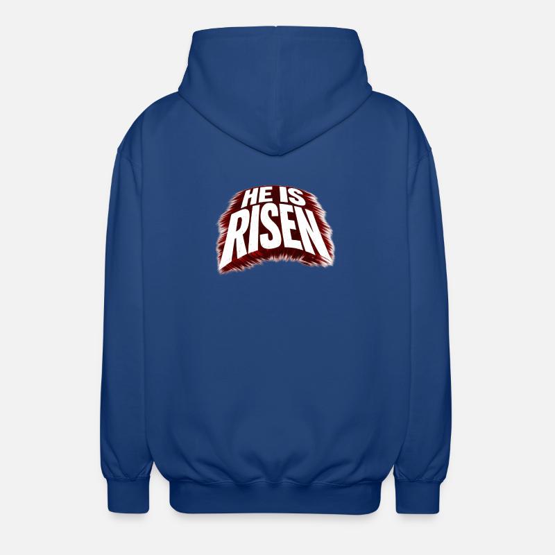 He is risen - Unisex Kapuzenjacke - Royalblau