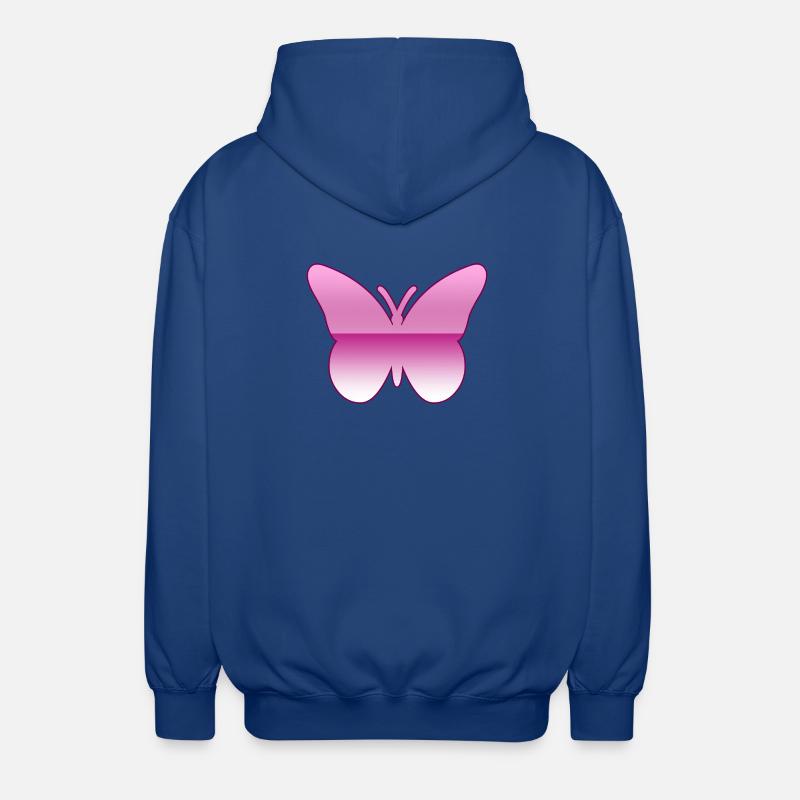 Schmetterling - Unisex Kapuzenjacke - Royalblau
