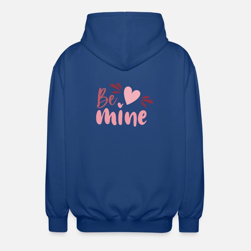 Be Mine Heart Script - Veste à capuche unisexe - bleu royal