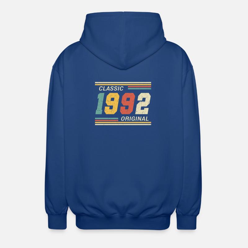 Classique 1992 original 1992 - Veste à capuche unisexe - bleu royal