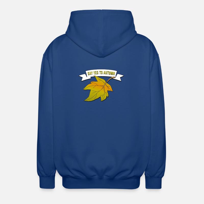 Dites oui à l’automne - Veste à capuche unisexe - bleu royal