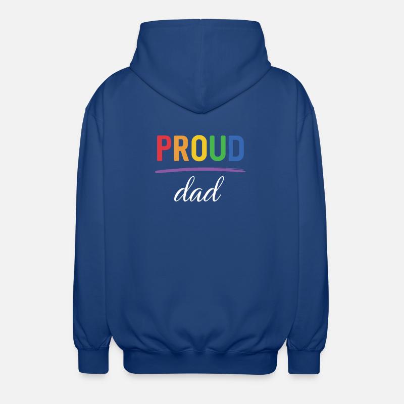 LGBT Proud Dad - Pride-Monat - Unisex Kapuzenjacke - Royalblau
