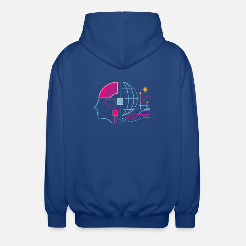 Globale Intelligenz - Unisex Kapuzenjacke - Royalblau