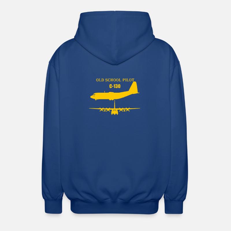 Pilote à l’ancienne C-130 - Veste à capuche unisexe - bleu royal