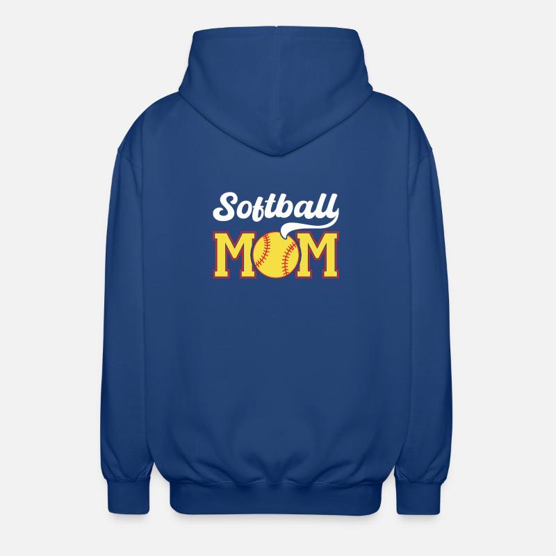 Softball Mom Pride Graphic - Unisex Hooded Jacket - royal blue