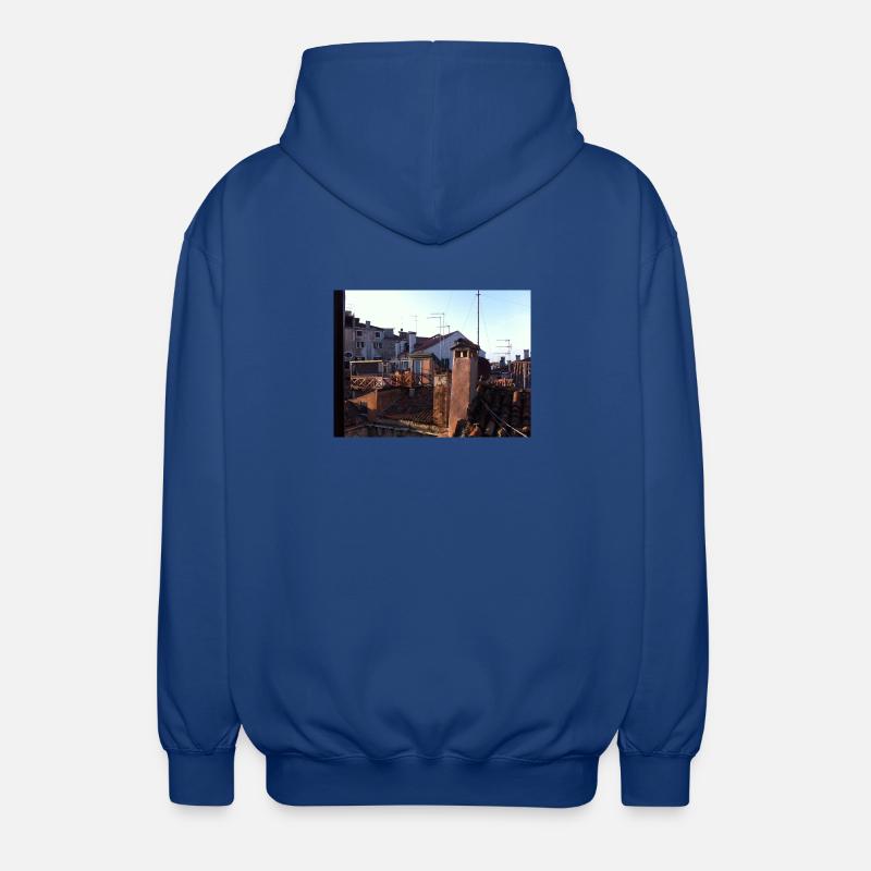 Dächer von Venedig - Unisex Kapuzenjacke - Royalblau