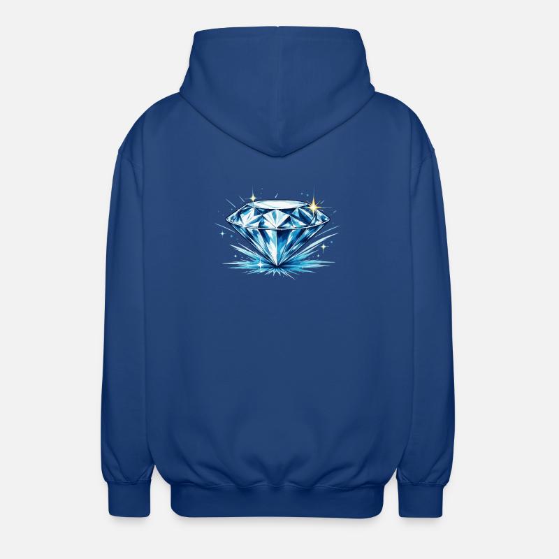 Diamant Bleu de Glace - Veste à capuche unisexe - bleu royal