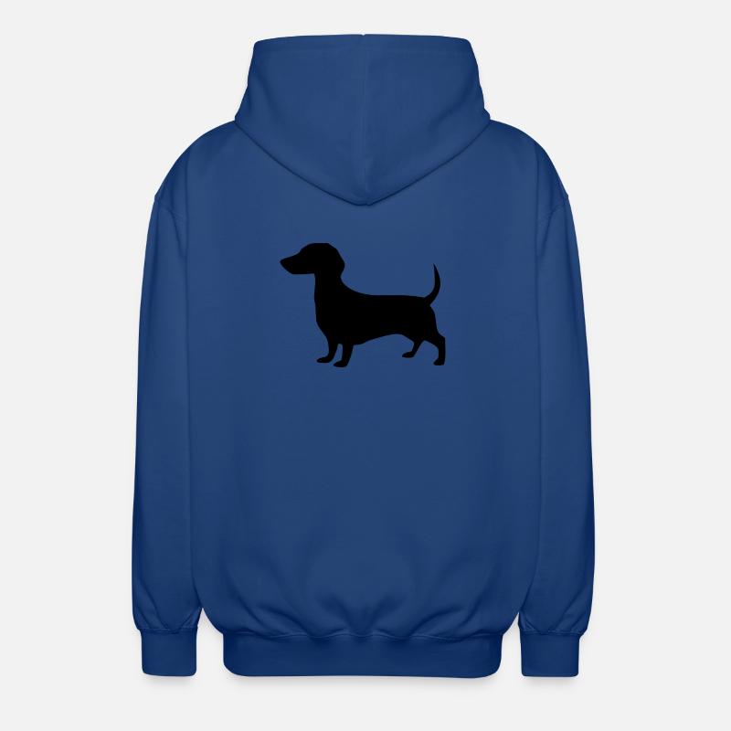 Dachshund Hunde Geschenk Dackelliebhaber - Unisex Kapuzenjacke - Royalblau