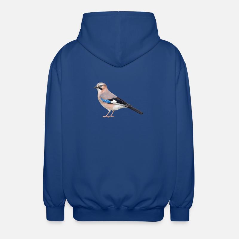 Realistic jay - Unisex Hooded Jacket - royal blue