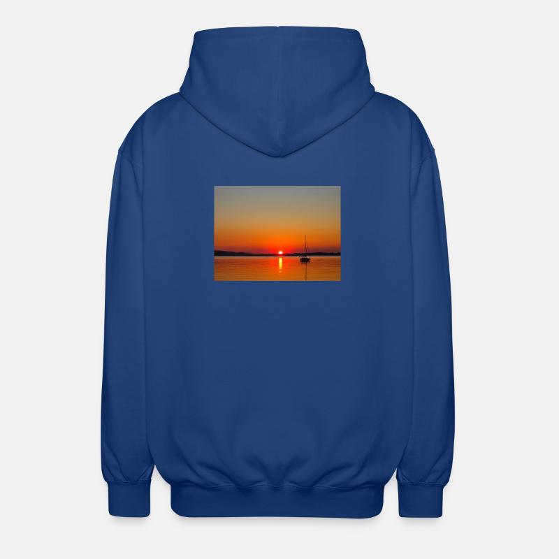Mer de Bavière - Veste à capuche unisexe - bleu royal