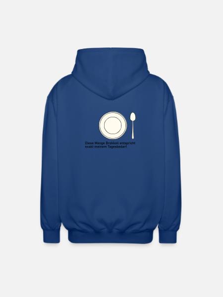 Daily Value of Broccoli - Unisex Hooded Jacket - royal blue