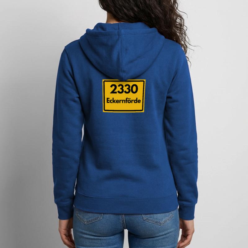 OLD POSTCODE POSTCODE RETRO 2330 ECKERNFÖRDE FJORD Unisex Hooded Jacket