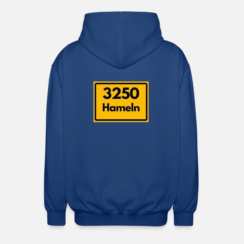 ANCIEN CODE POSTAL 3250 HAMELN RATTENFÄNGER - Veste à capuche unisexe - bleu royal