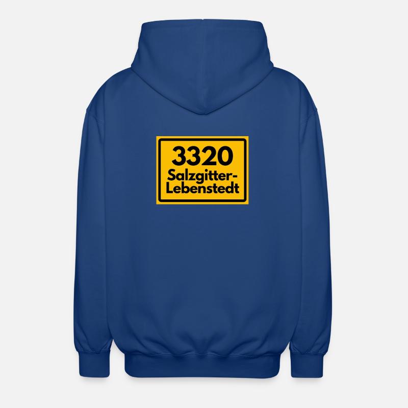 OLD POSTCODE POSTCODE RETRO 3320 SALZGITTER - Unisex Hooded Jacket - royal blue