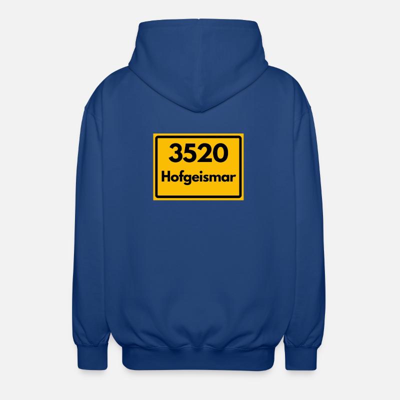 ANCIEN CODE POSTAL RETRO 3520 HOFGEISMAR - Veste à capuche unisexe - bleu royal