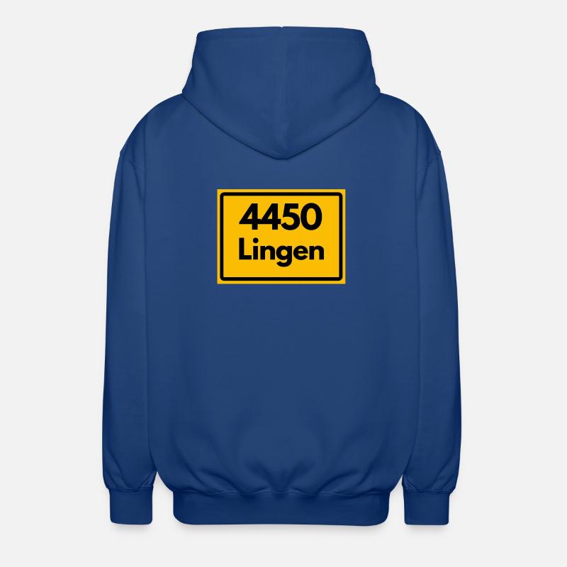 ANCIEN CODE POSTAL RETRO 4450 LINGEN - Veste à capuche unisexe - bleu royal