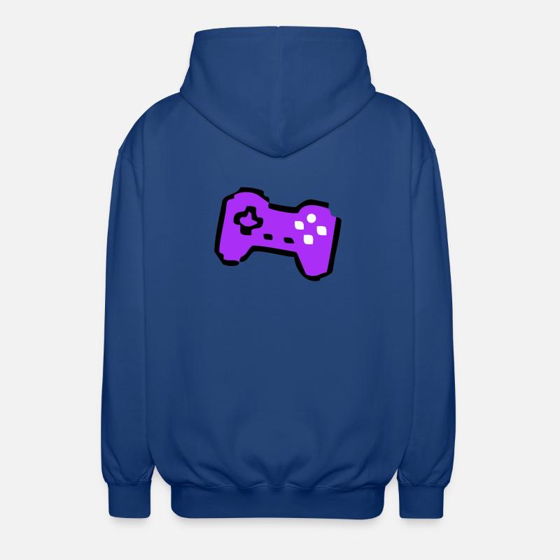  Schräger Retro Controller Gamer - Unisex Kapuzenjacke - Royalblau