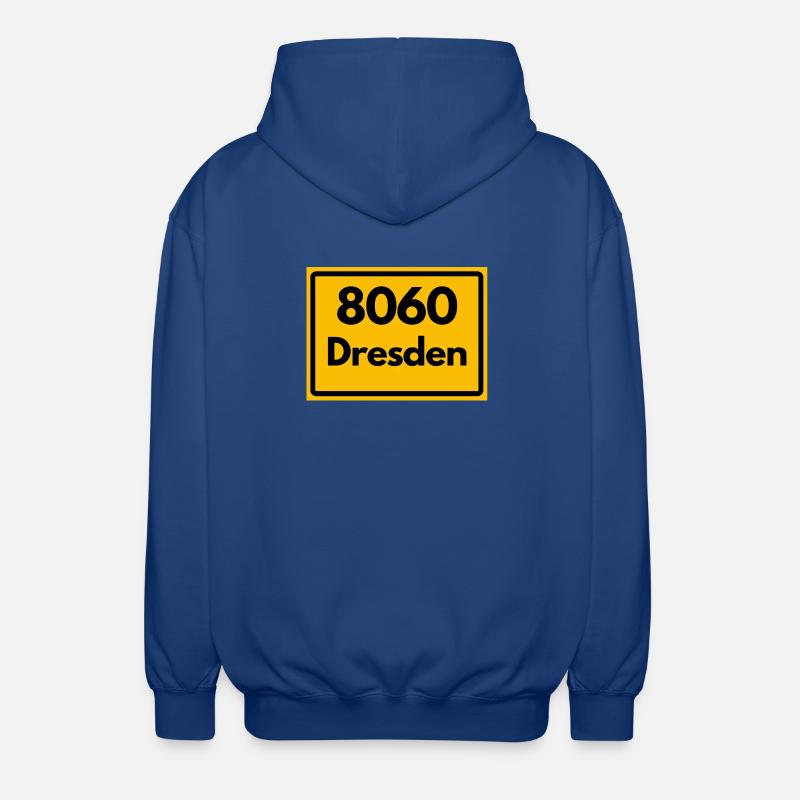 ANCIEN CODE POSTAL 8060 DRESDE, SAXONY - Veste à capuche unisexe - bleu royal