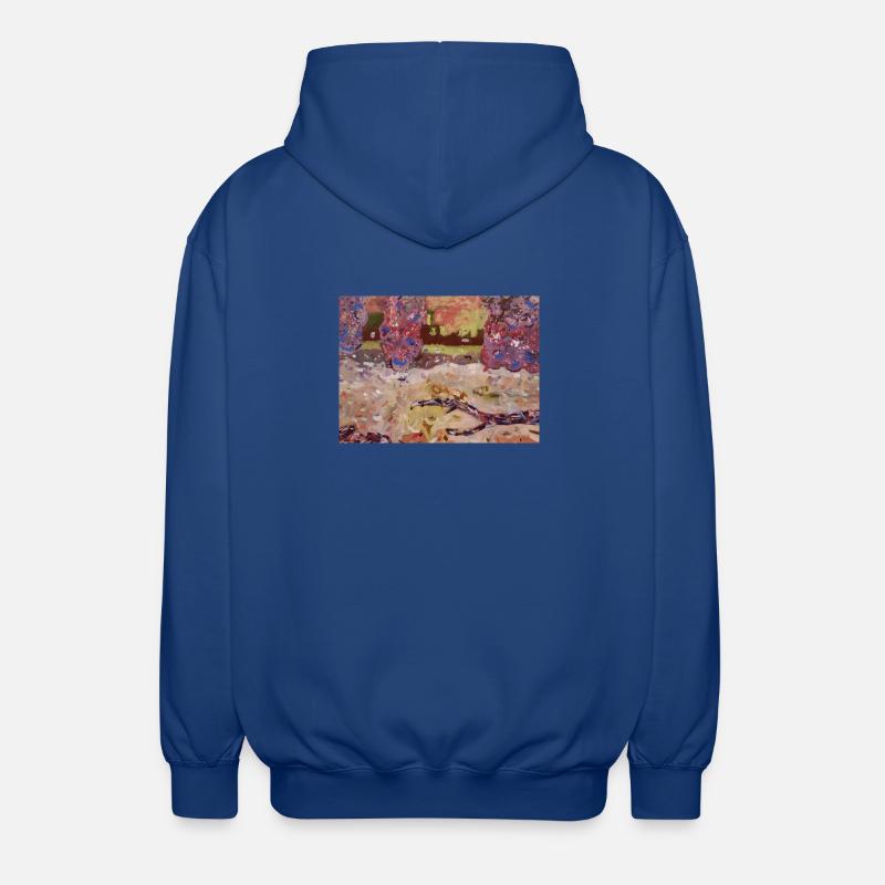 Impressionist Park - Unisex Hooded Jacket - royal blue