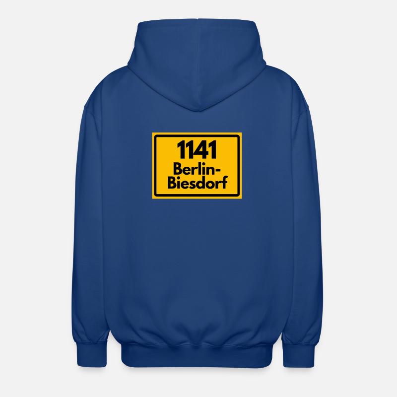 1141 BERLIN-BIESDORF DDR RETRO OSTALGIE - Unisex Kapuzenjacke - Royalblau
