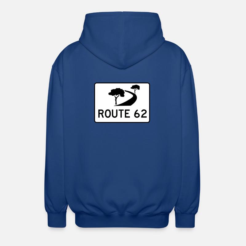 route des jardins - Veste à capuche unisexe - bleu royal