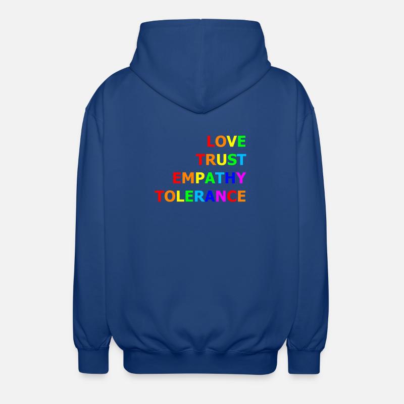Values_1 - Unisex Kapuzenjacke - Royalblau