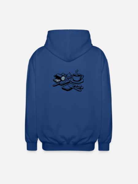 meal - Unisex Hooded Jacket - royal blue