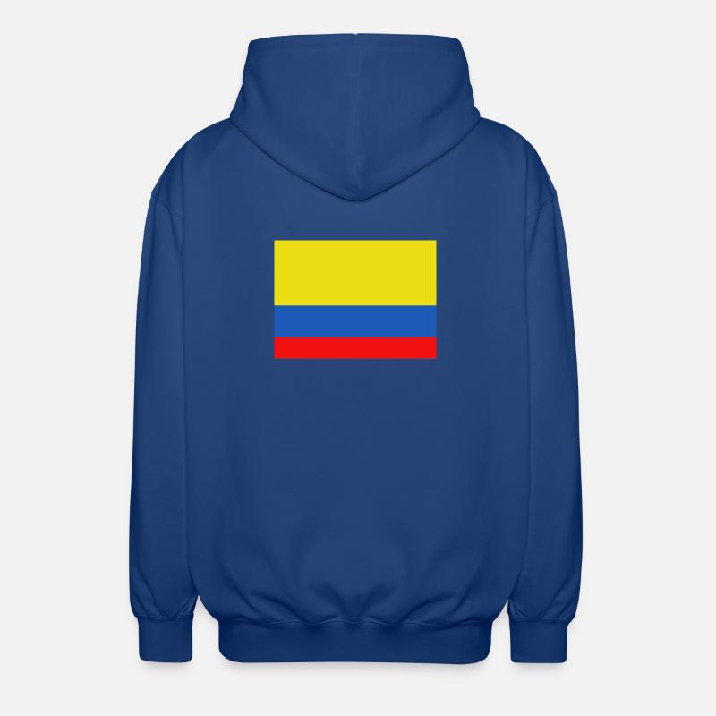 Drapeau de la Colombie - Veste à capuche unisexe - bleu royal