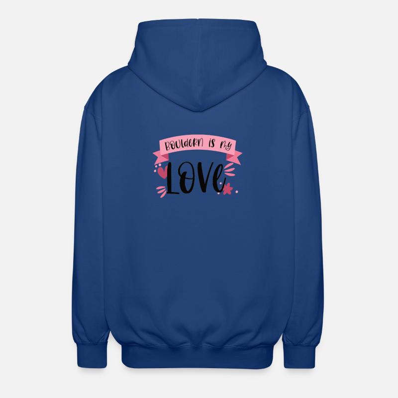 Bouldering Climbing Boulderin Mountains Gift - Unisex Hooded Jacket - royal blue