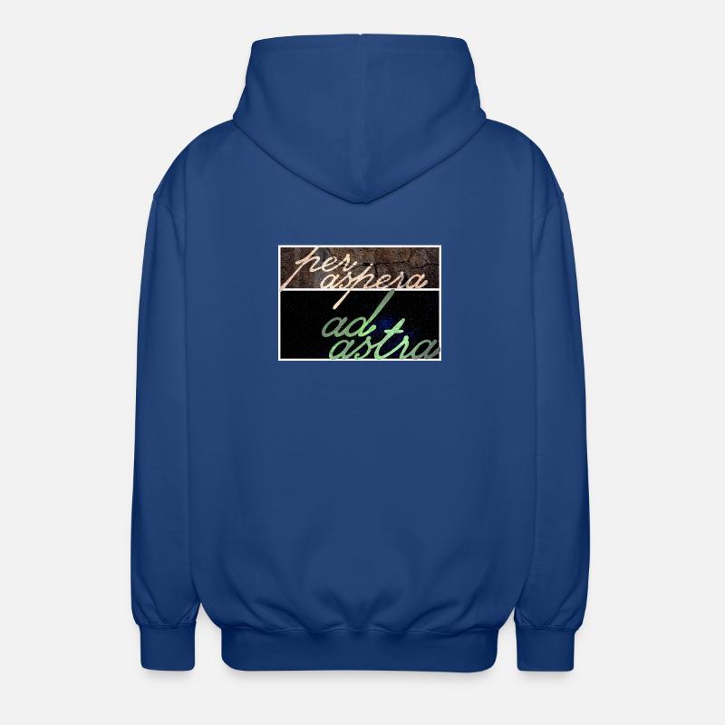 Per Aspera Ad Astra - Unisex-hettejakke - kongeblå
