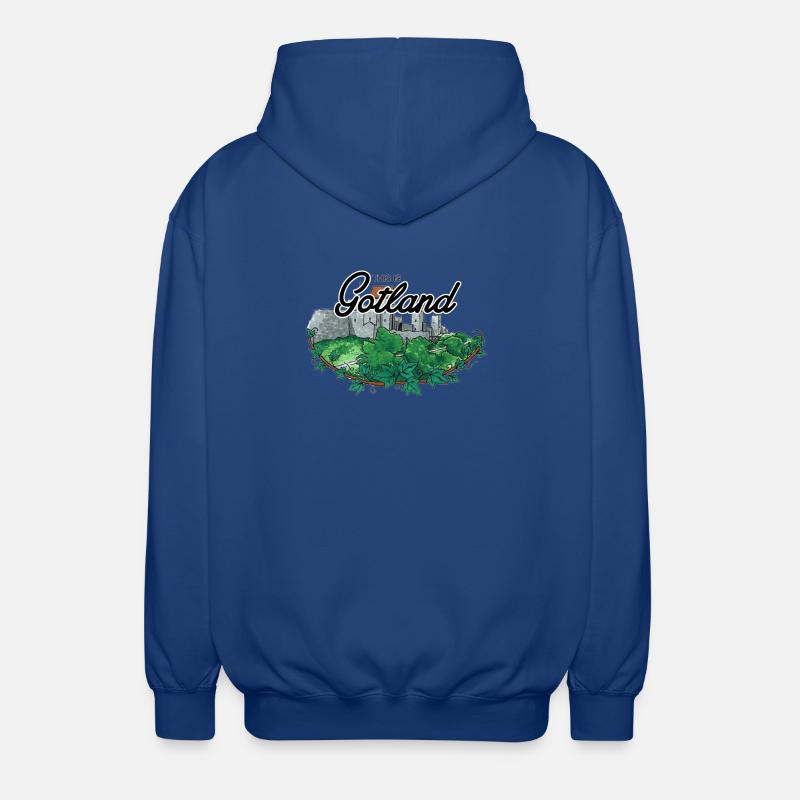 Das ist Gotland - Der Ringwall - Unisex Kapuzenjacke - Royalblau